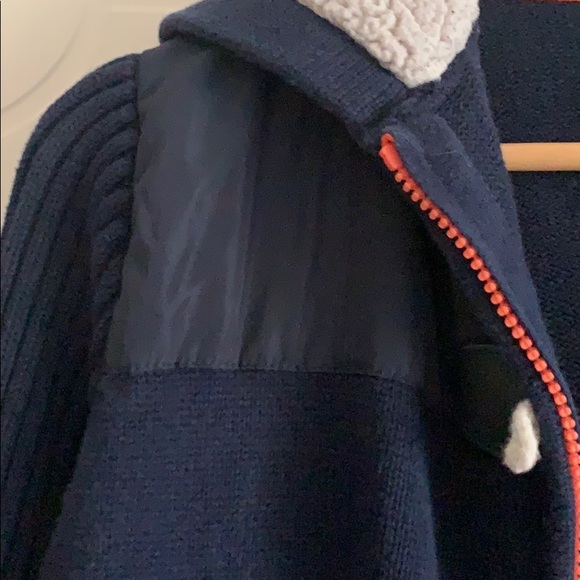 Tommy Hilfiger Boys Navy Hooded Sweater zipped - Picture 8 of 9